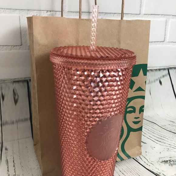 Starbucks rose pink studded spike tumbler cup - Picture 5 of 7